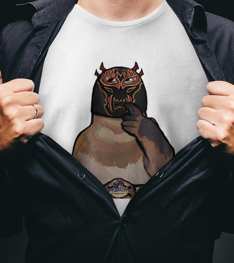 PrawTel Wrestling Champion Luchador Masked Monkey T-Shirt