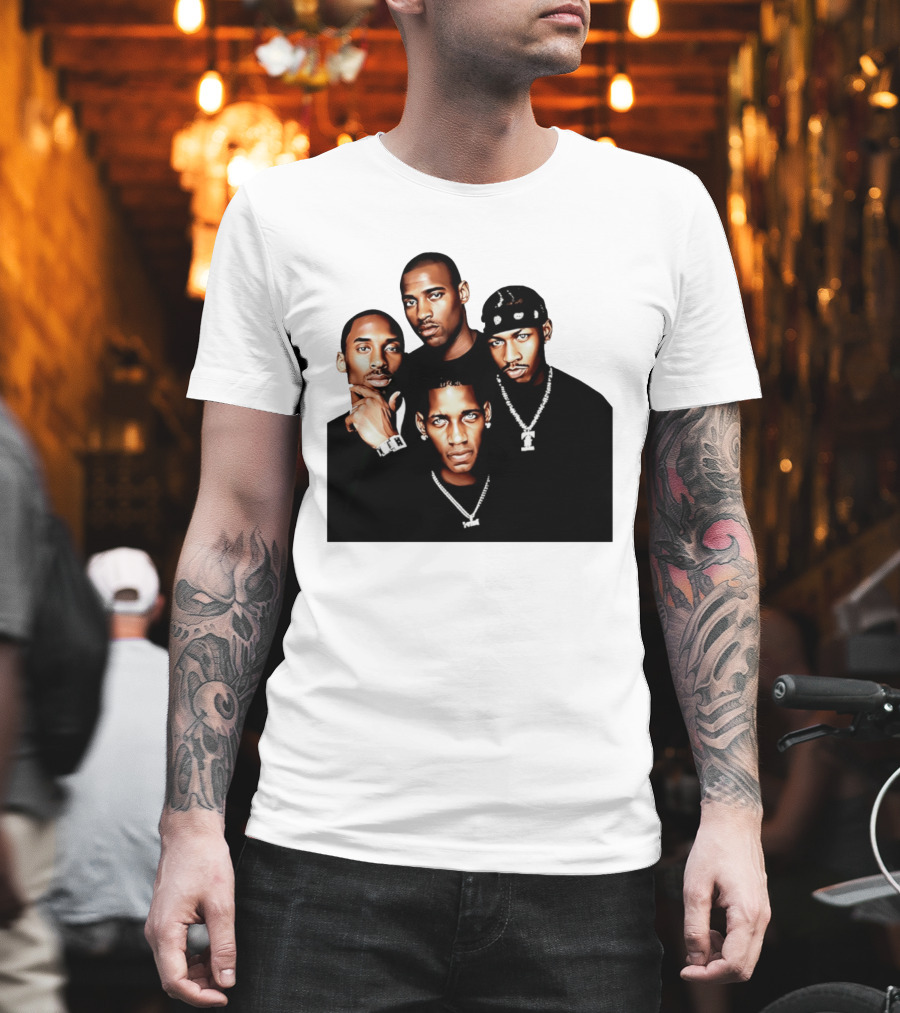 Kobe Iverson Mac Carter Basketball Legends Iconic Group T-Shirt