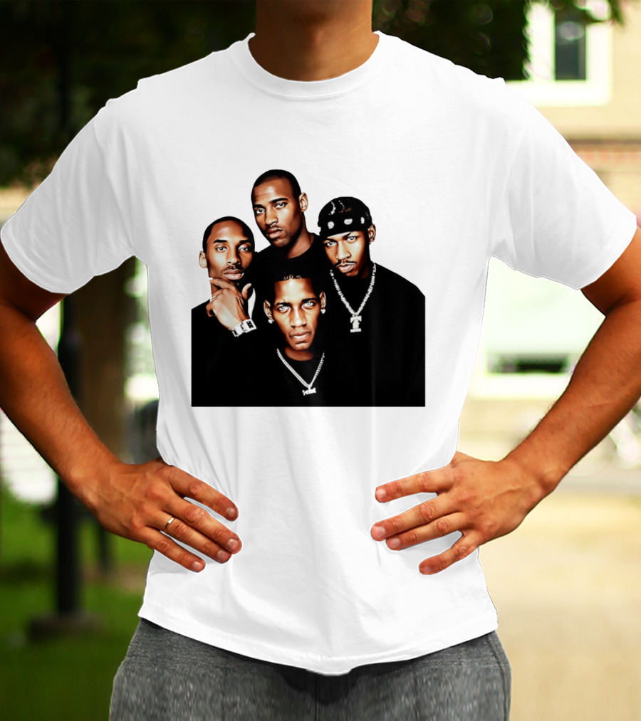 Kobe Iverson Mac Carter Basketball Legends Iconic Group T-Shirt