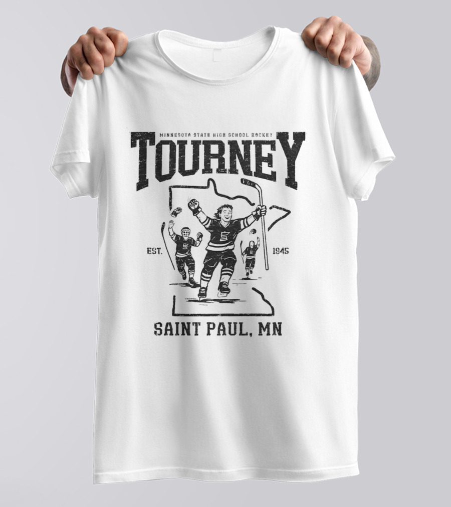 Minnesota State High School Hockey Tourney Saint Paul Est. 1945 T-Shirt