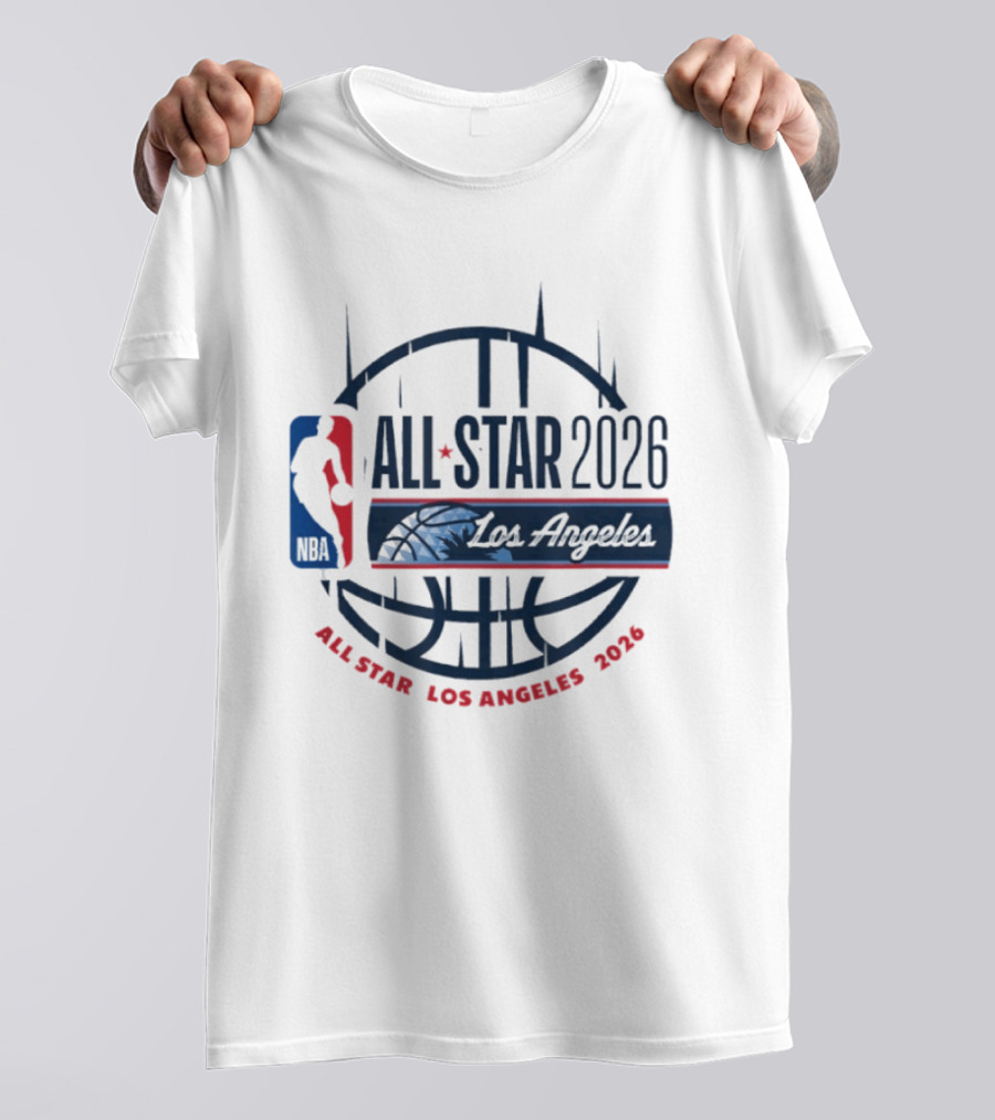 NBA All Star 2026 Los Angeles Basketball Event T-Shirt