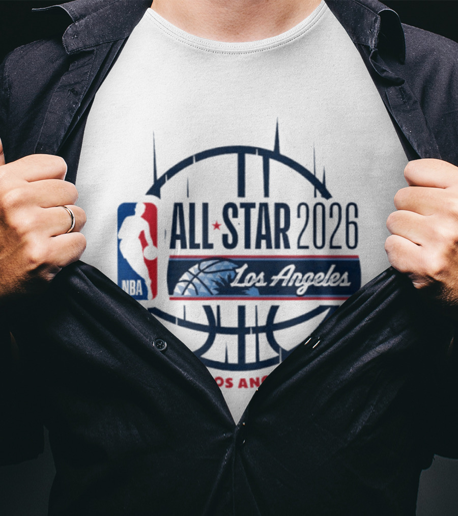 NBA All Star 2026 Los Angeles Basketball Event T-Shirt