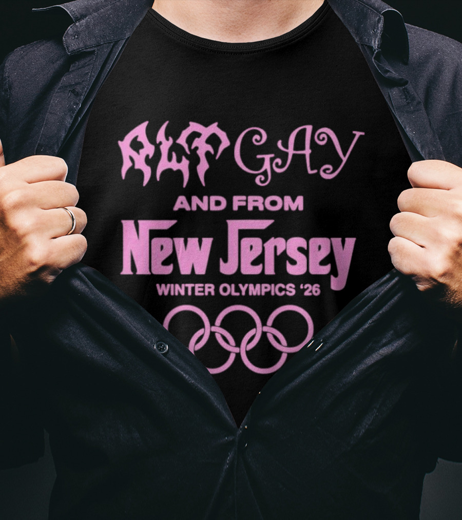 Alt Gay And From New Jersey Winter Olympics '26 T-Shirt