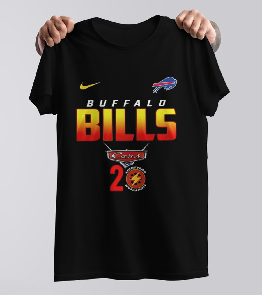 Buffalo Bills Nike Lightning Cars 20th Anniversary T-Shirt