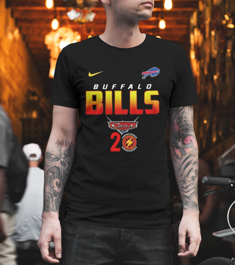Buffalo Bills Nike Lightning Cars 20th Anniversary T-Shirt