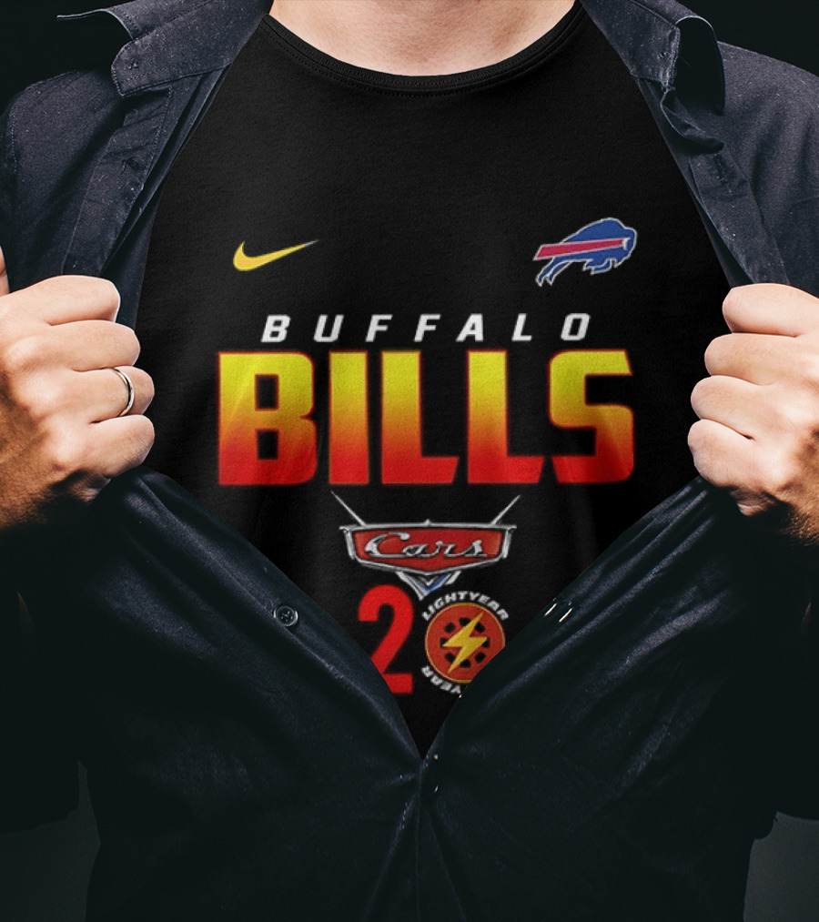 Buffalo Bills Nike Lightning Cars 20th Anniversary T-Shirt