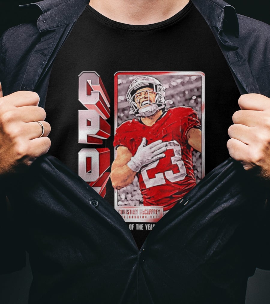 Christian Mccaffrey San Francisco 49ers CPOY 2025 Football Star T-Shirt