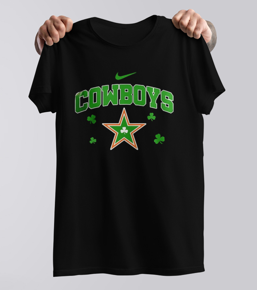 Dallas Cowboys Irish Shamrock Star Clover Nike T-Shirt