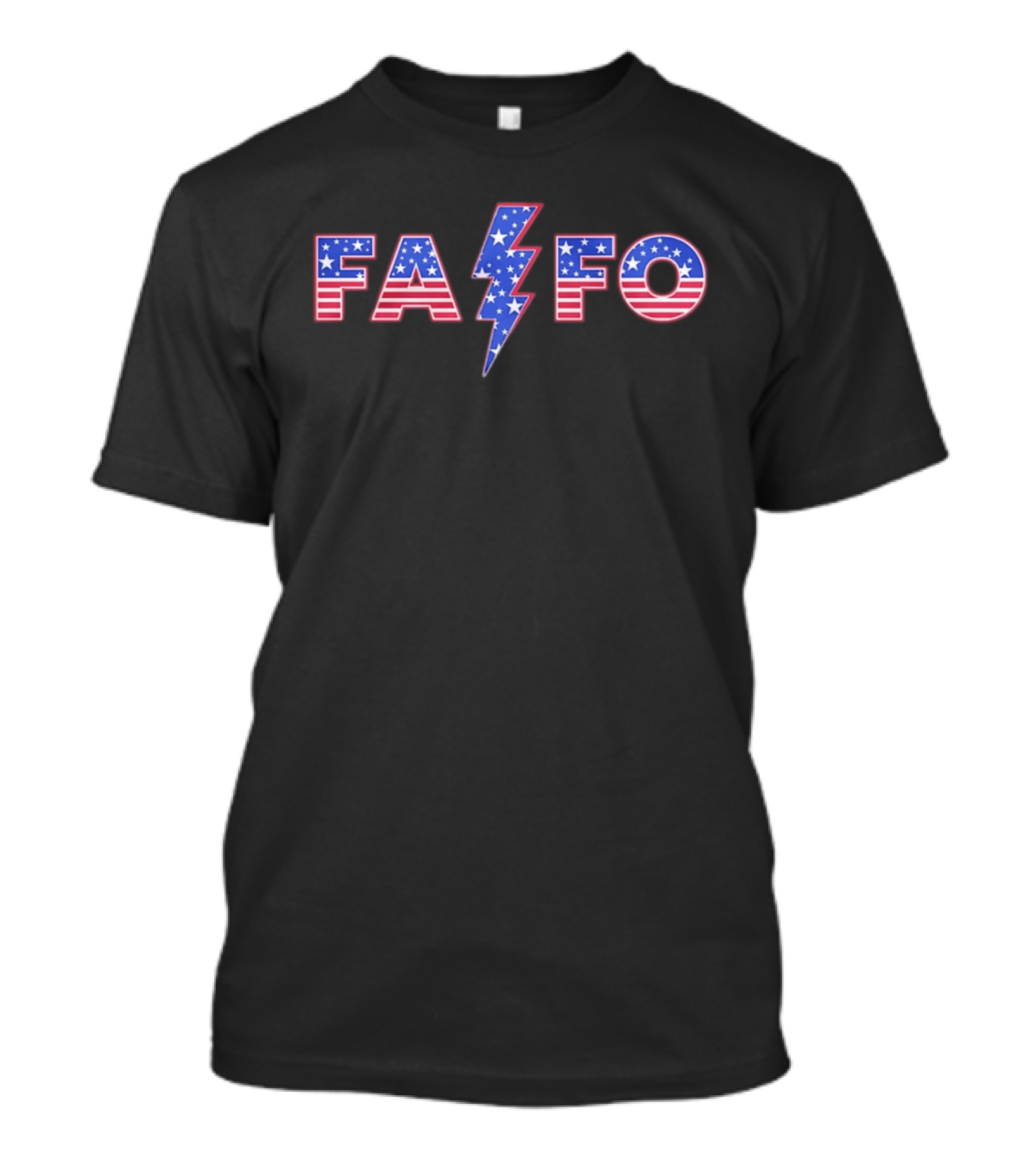 FAFO Lightning Bolt American Stars And Stripes T-Shirt