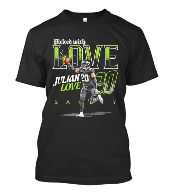 Picked With Love Julian Love 20 Seattle Safety T-Shirt