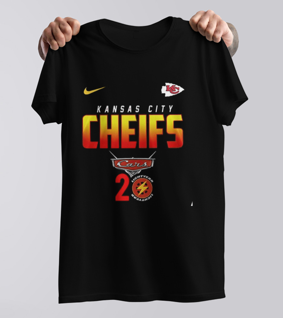 Kansas City Chiefs Cars 20th Anniversary Nike T-Shirt