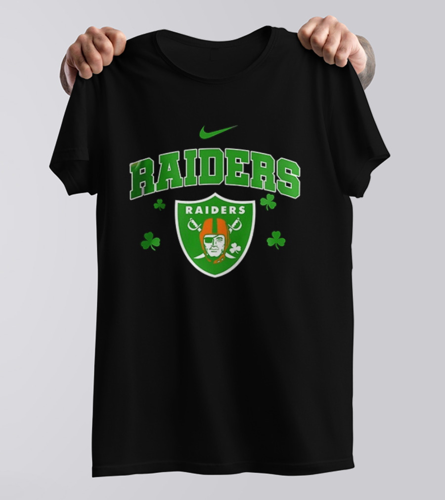 Las Vegas Raiders Irish Witch Soul Shamrock T-Shirt