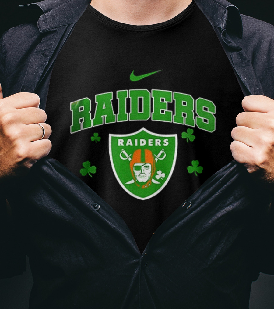 Las Vegas Raiders Irish Witch Soul Shamrock T-Shirt