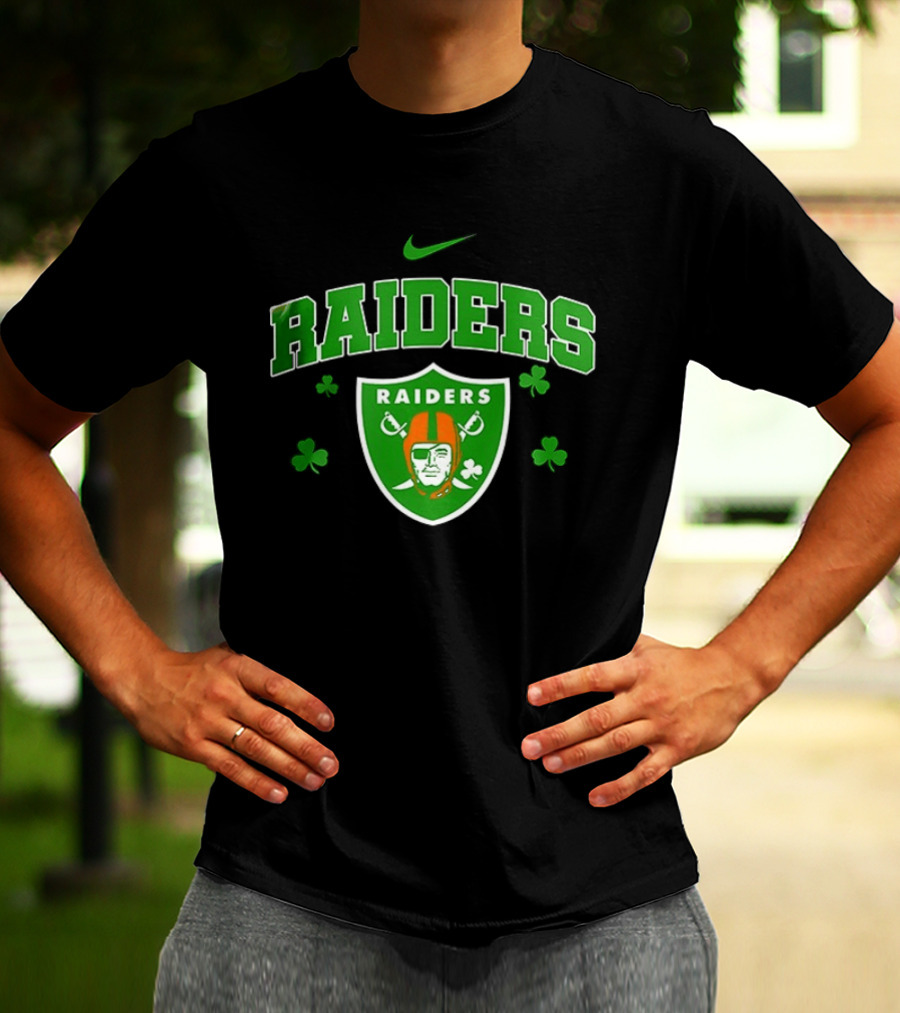 Las Vegas Raiders Irish Witch Soul Shamrock T-Shirt
