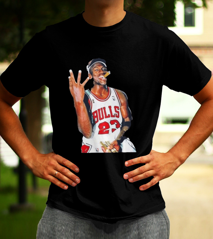 Giannis Antetokounmpo Mj Cigar Chicago Bulls 23 Basketball Legend T-Shirt