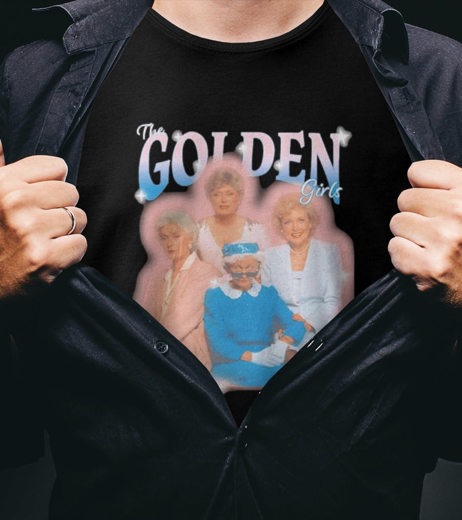 The Golden Girls TV Series Characters With Sparkling Pastel T-Shirt