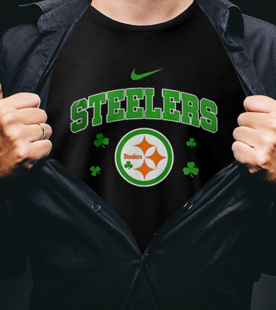 Pittsburgh Steelers Irish Woman Witch Soul Shamrock Fan T-Shirt