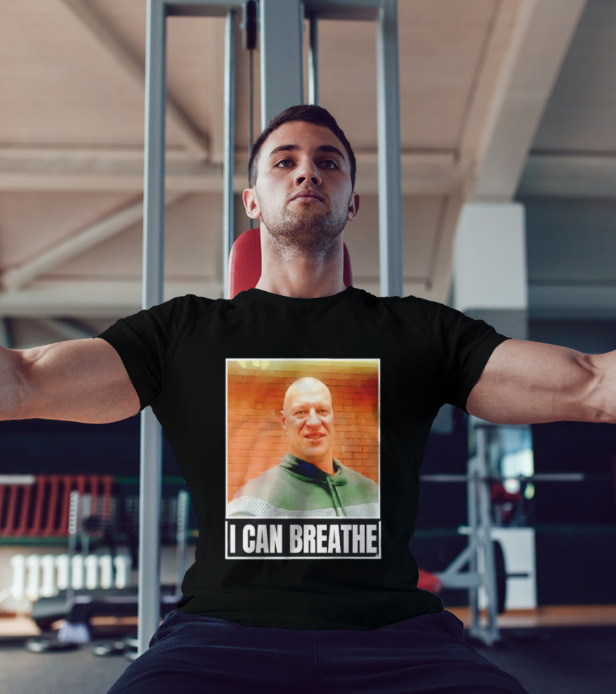 I Can Breathe Text Brick Wall T-Shirt