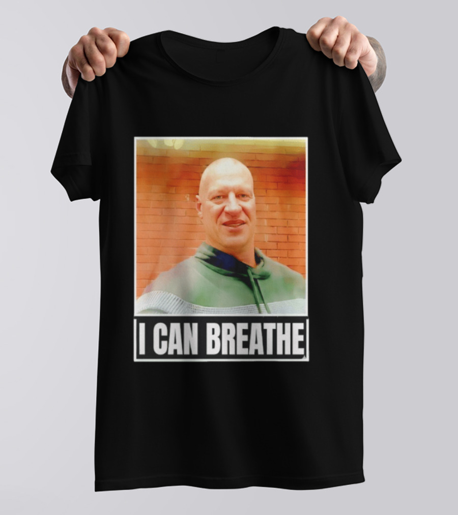 I Can Breathe Text Brick Wall T-Shirt