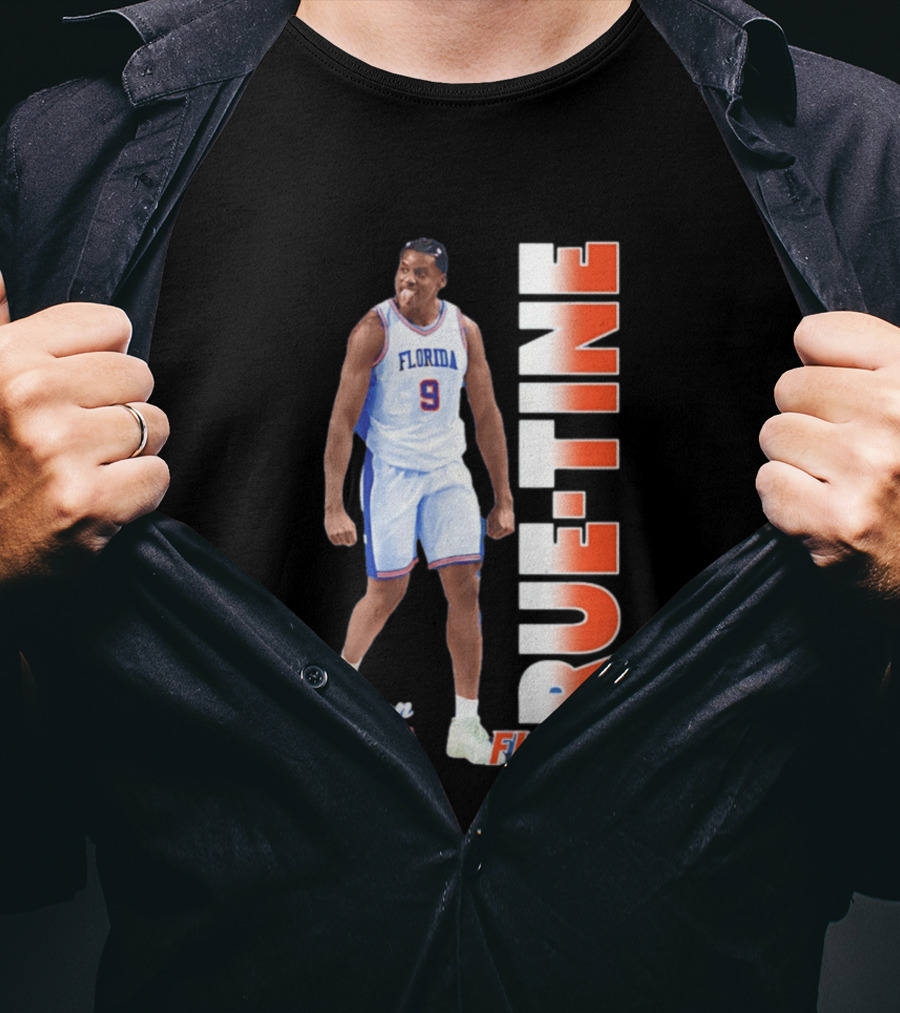 Rueben Chinyelu Florida Gators 9 RUE TINE Basketball T-Shirt