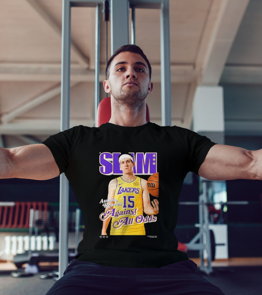 SLAM Cover Austin Reaves Against All Odds Los Angeles Lakers NBA T-Shirt