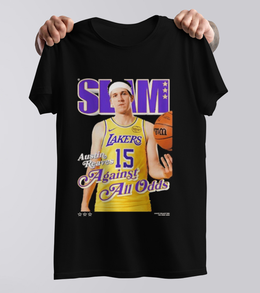 SLAM Cover Austin Reaves Against All Odds Los Angeles Lakers NBA T-Shirt