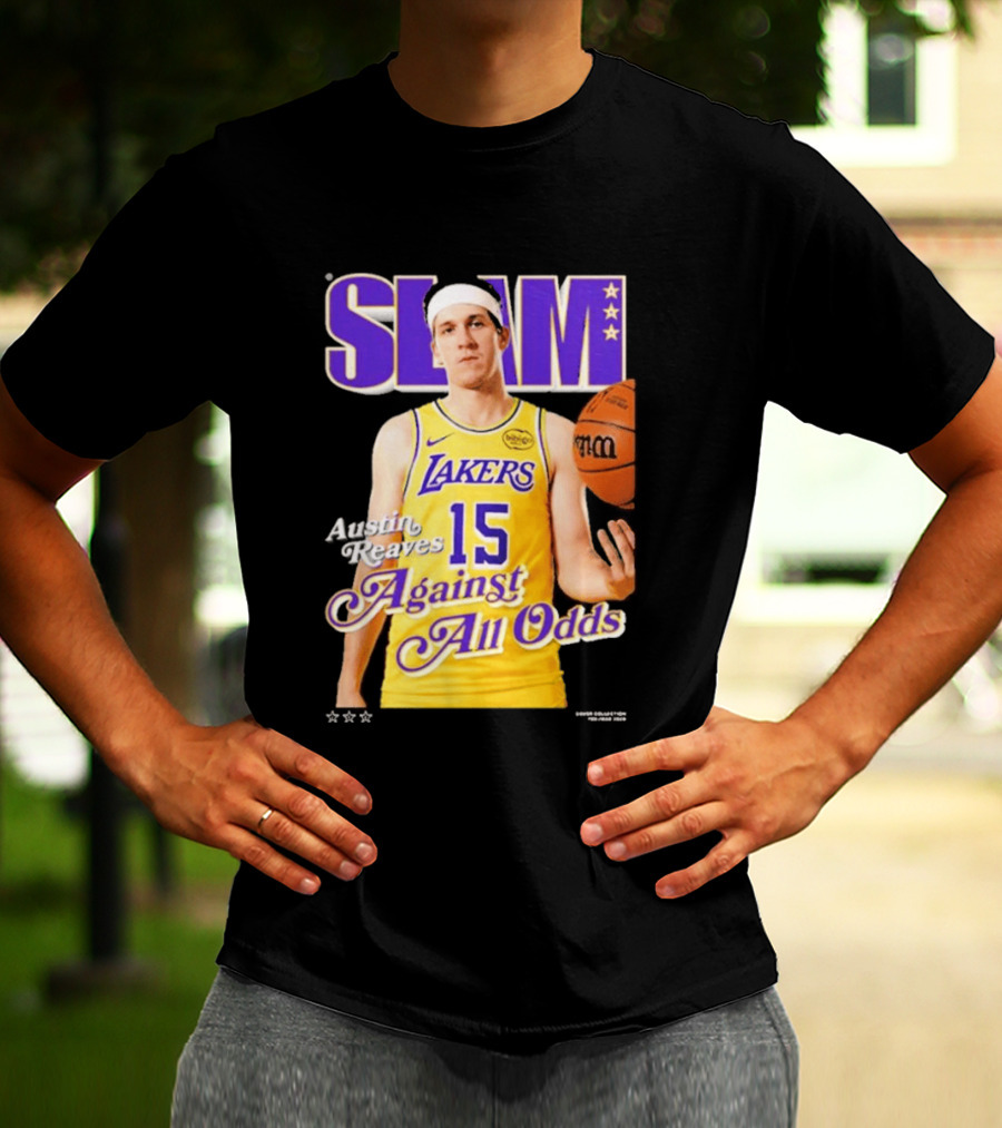SLAM Cover Austin Reaves Against All Odds Los Angeles Lakers NBA T-Shirt