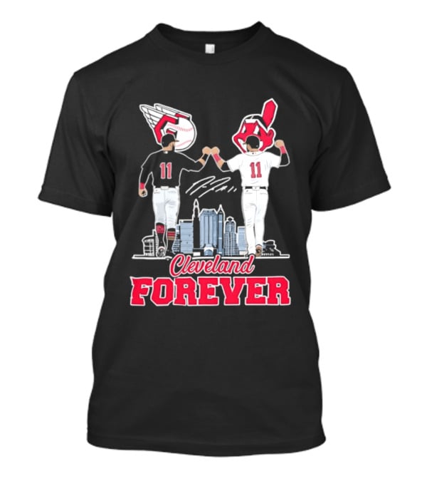 Cleveland Forever Baseball Guardians Indians Heritage Skyline Legends T-Shirt