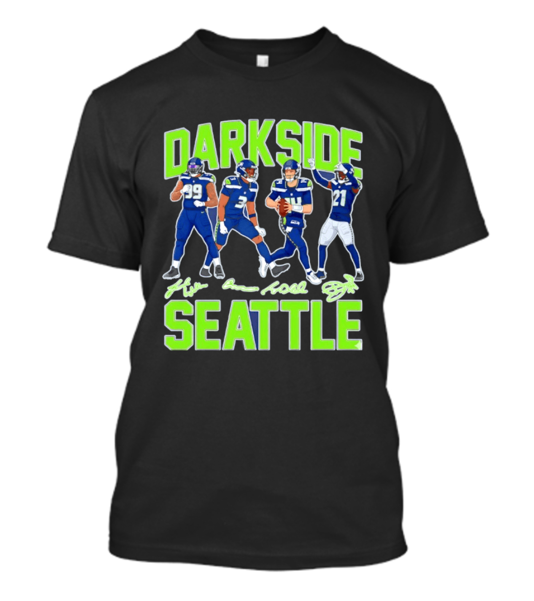 Dark Side Seattle Williams Emmanwori Jones Witherspoon Football Team Players T-Shirt