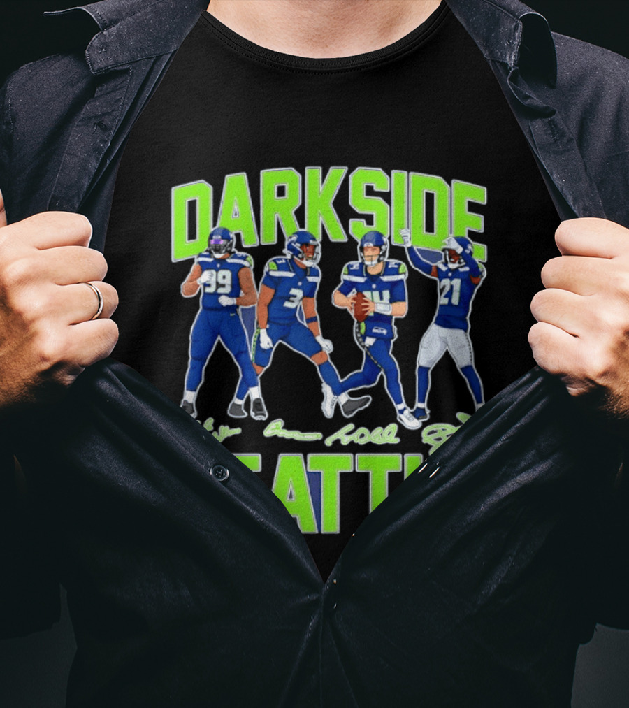 Dark Side Seattle Williams Emmanwori Jones Witherspoon Football Team Players T-Shirt