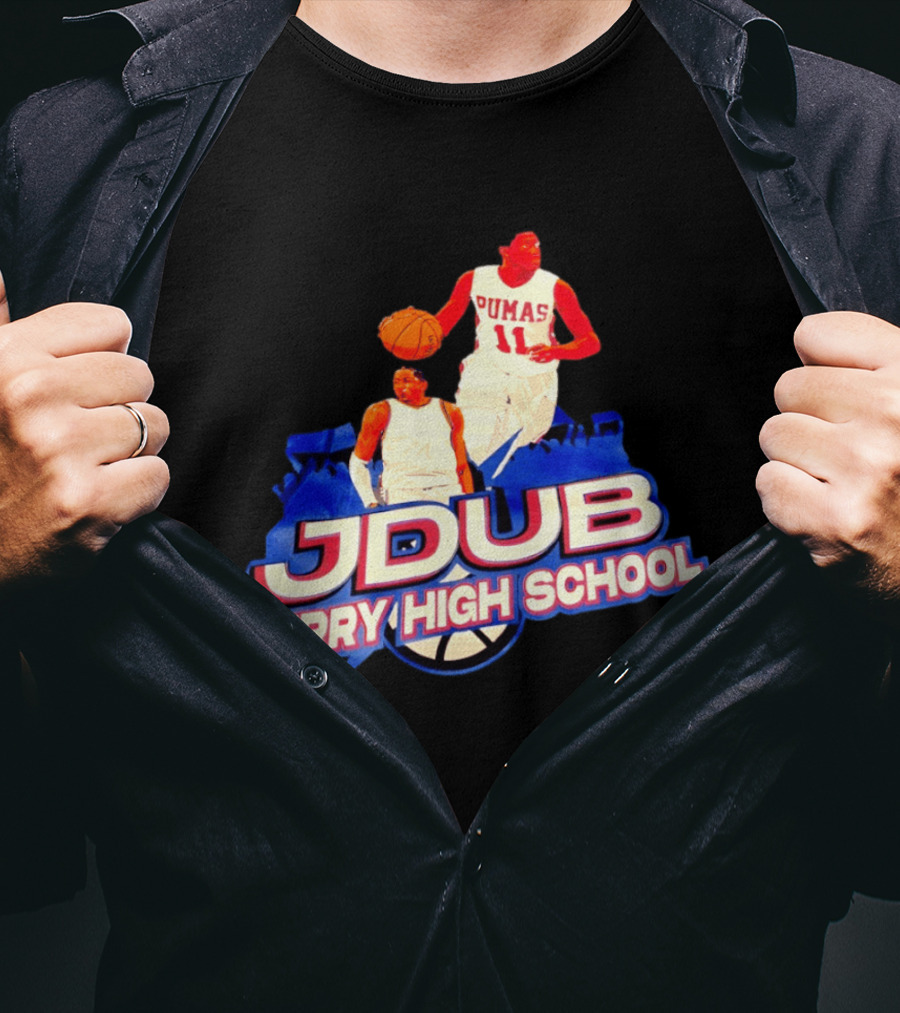 Jdub Perry High School Pumas Basketball T-Shirt