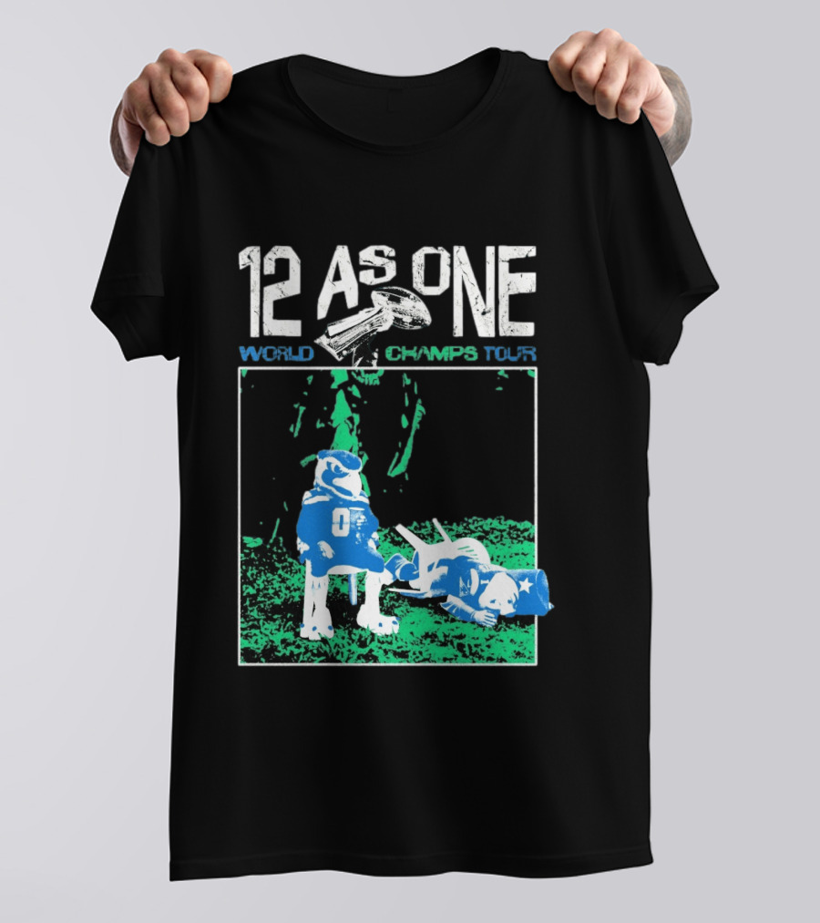 Seattle Seahawks 12 As One World Champs Tour T-Shirt