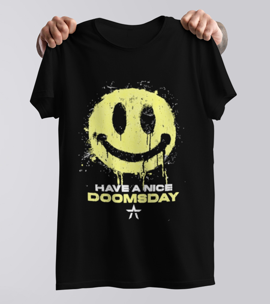 Starset Have A Nice Doomsday Smiley Face Distressed Splatter T-Shirt