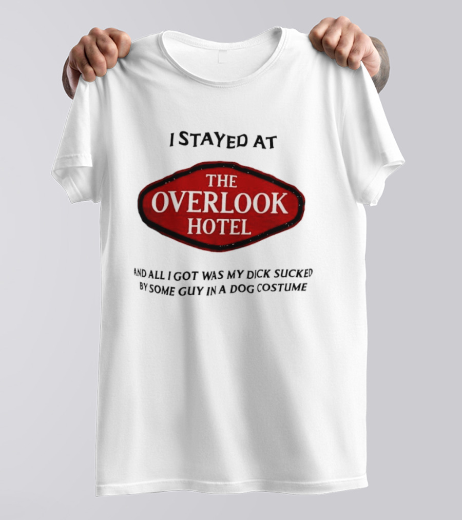 Overlook Hotel Experience Guy In Dog Costume T-Shirt