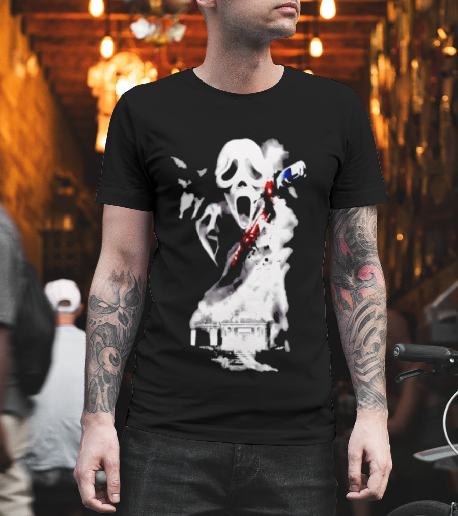 30th Anniversary Scream Kill Tour Ghostface Mask Horror Movie T-Shirt