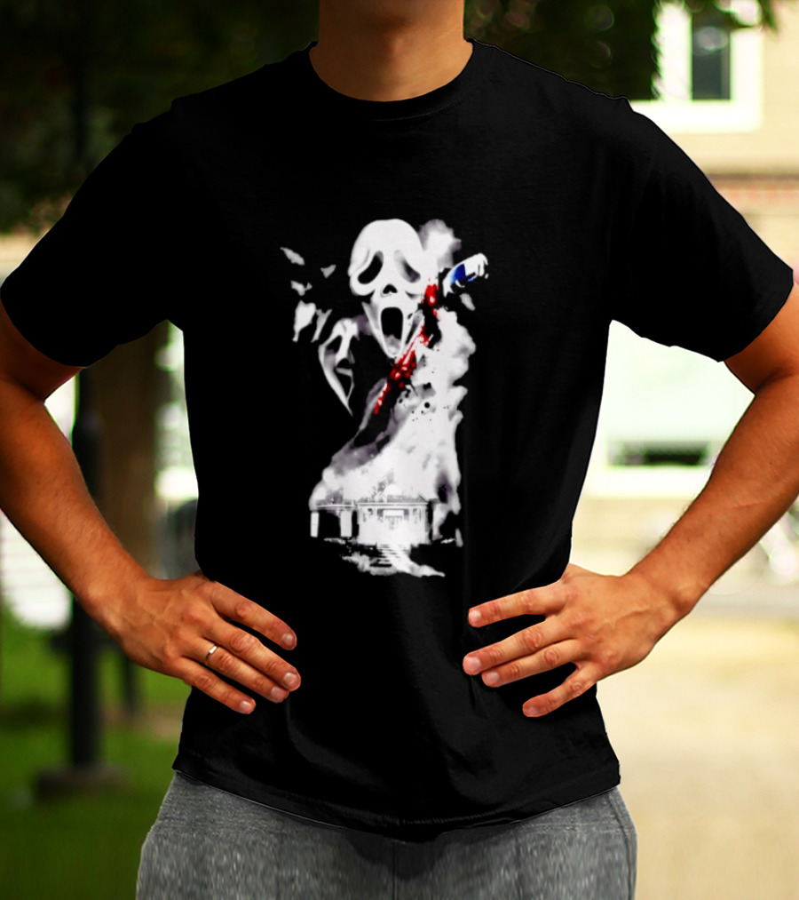 30th Anniversary Scream Kill Tour Ghostface Mask Horror Movie T-Shirt
