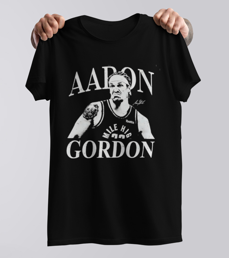 Aaron Gordon Denver Nuggets Mile High Basketball T-Shirt