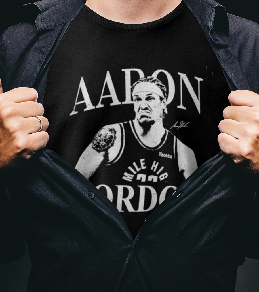 Aaron Gordon Denver Nuggets Mile High Basketball T-Shirt