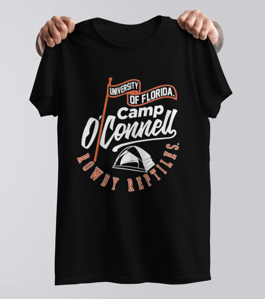University Of Florida Camp O'Connell Rowdy Reptiles Tent T-Shirt