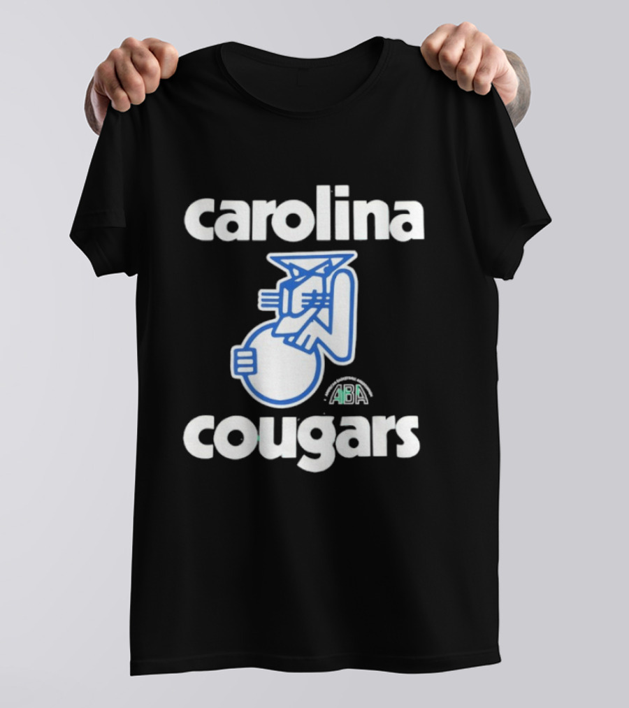 Carolina Cougars ABA Retro Basketball Team T-Shirt