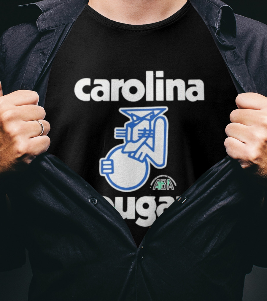 Carolina Cougars ABA Retro Basketball Team T-Shirt