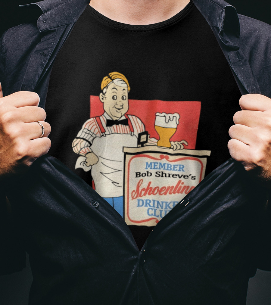 MEMBER Bob Shreve's Schoenling Drinker Club Beer T-Shirt