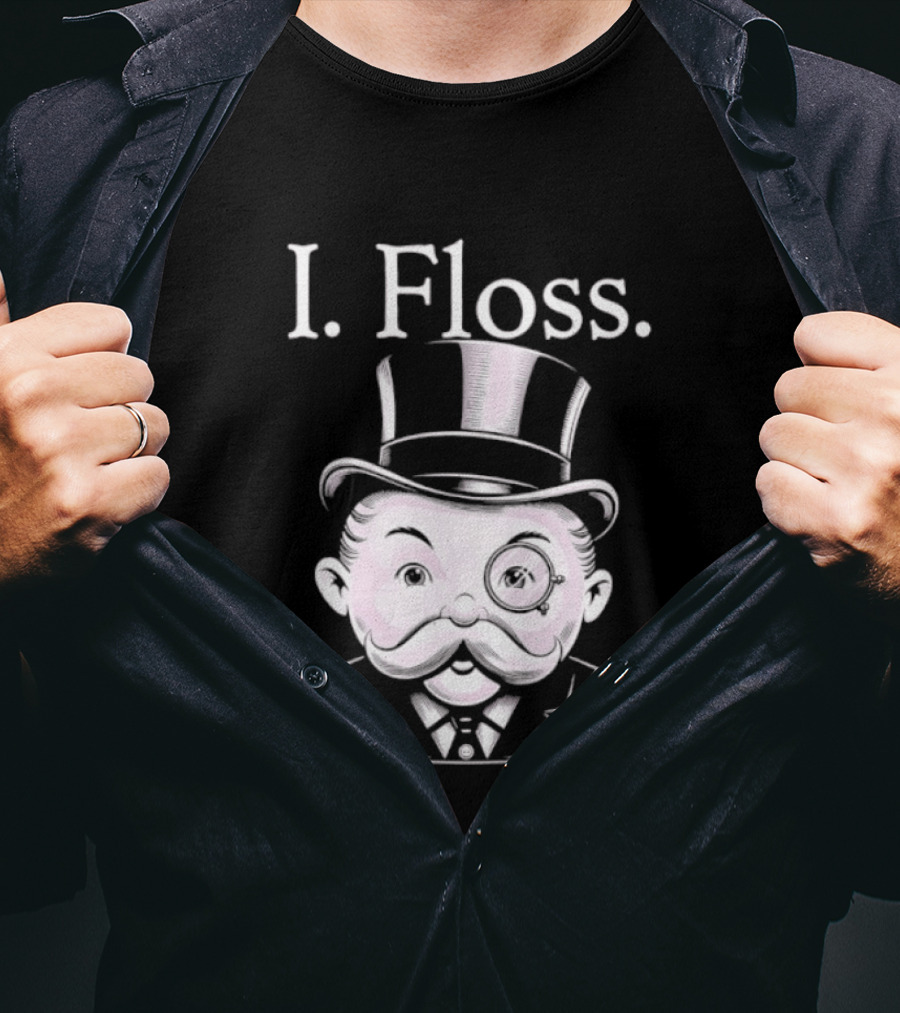 Rich Uncle Pennybags I Floss Iconic Monopoly T-Shirt