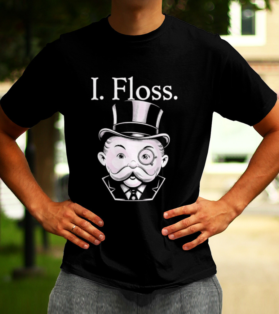 Rich Uncle Pennybags I Floss Iconic Monopoly T-Shirt