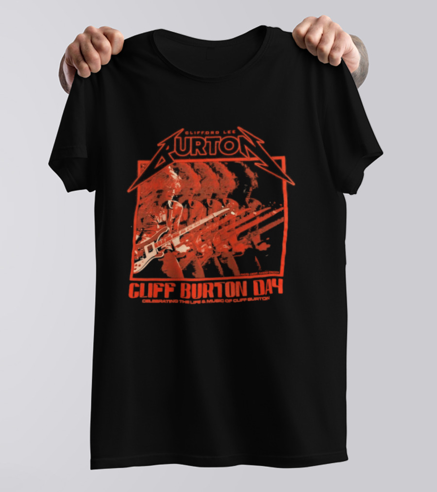 Clifford Lee Burton Cliff Burton Day 2025 Celebrating The Life And Music T-Shirt