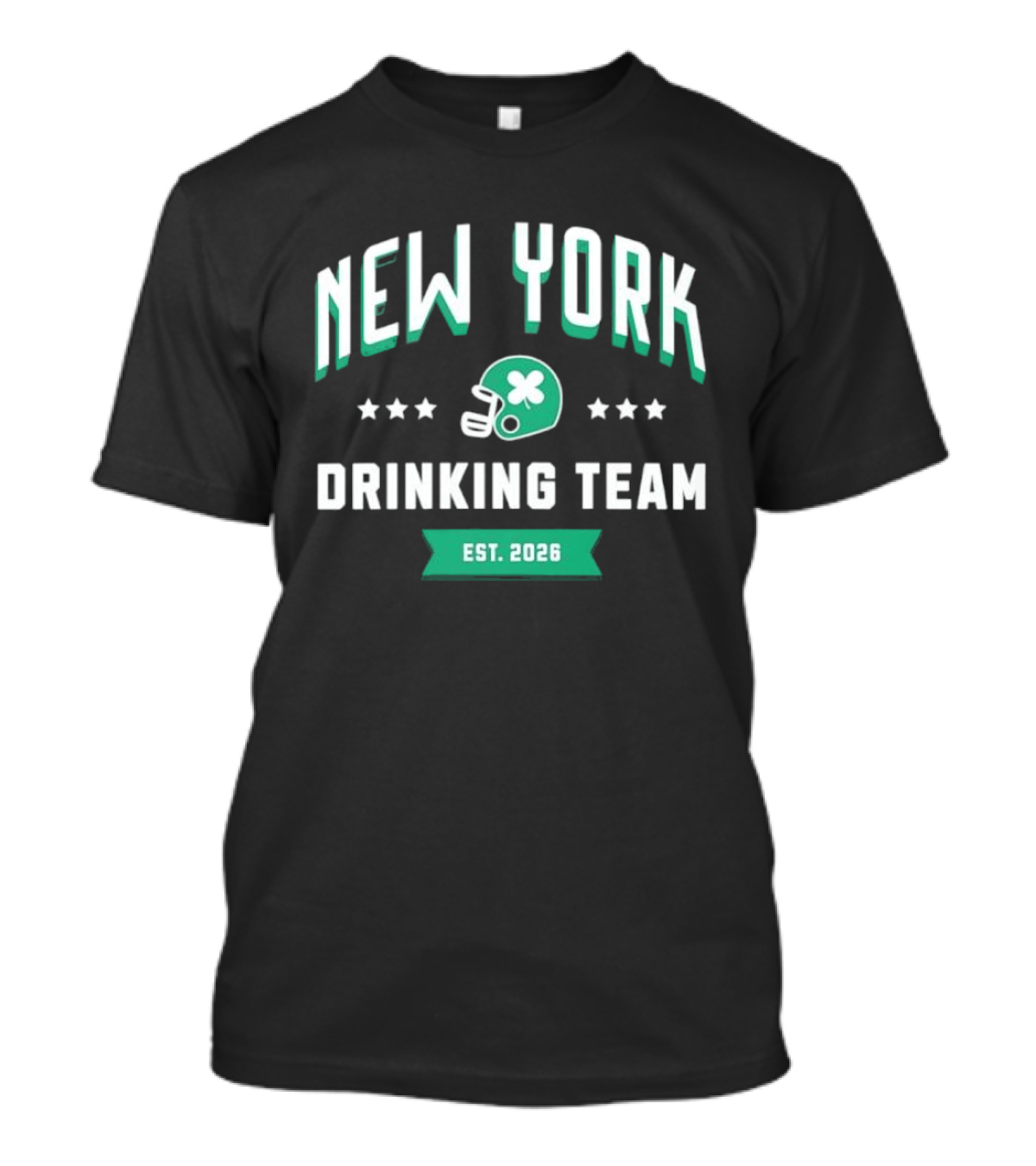 New York Drinking Team Helmet Est 2026 T-Shirt