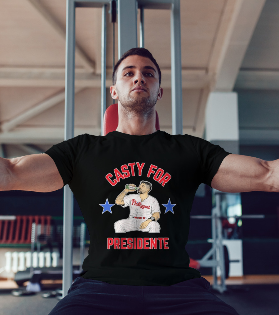Nick Castellanos Phillygoat Casty For Presidente Philadelphia Phillies Fans T-Shirt