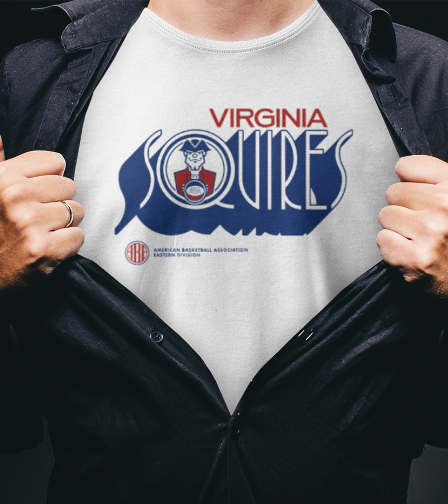 Virginia Squires Retro Wordmark American Basketball Association T-Shirt