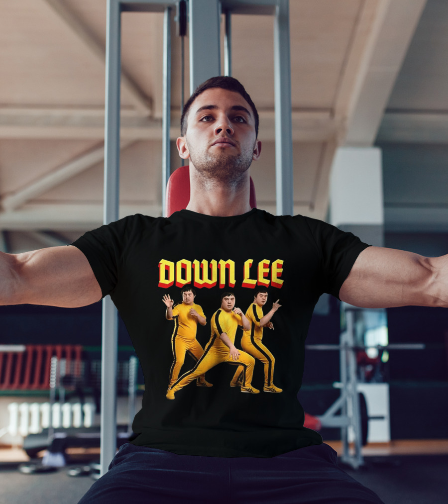 Down Lee Meme Yellow Jumpsuit Trio Martial Arts T-Shirt