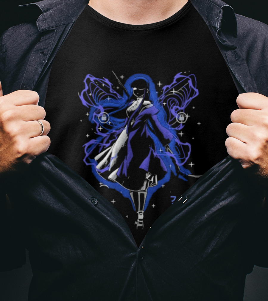 Frieren Beyond Journey's End Ethereal Blue Aura T-Shirt